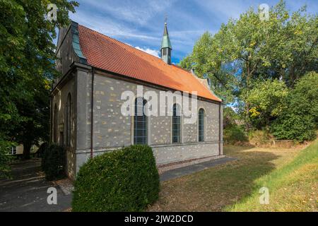 Deutschland, Rosendahl, Baumberge, Westmünsterland, Münsterland, Westfalen, Nordrhein-Westfalen, NRW, Rosendahl-Darfeld, katholische St. Anna-Kapelle Hoepingen Stockfoto