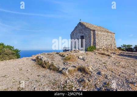 Sveti Duh Kirche des Heiligen Geistes, Komiza, Vis, Dalmatien, Kroatien Stockfoto