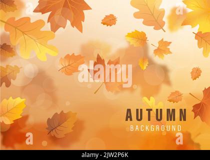 Hell Herbst Hintergrund Vektor Illustration Vektor Kunst kreativ Stock Vektor
