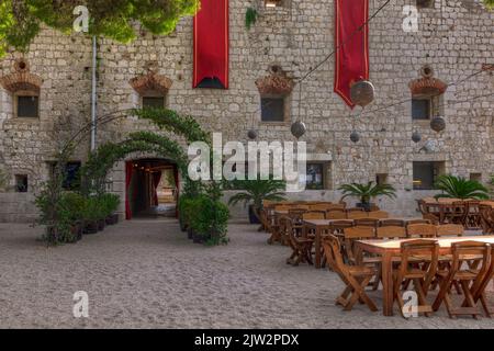 Fort George, Insel Vis, Dalmatien, Kroatien Stockfoto