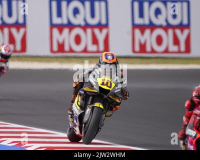 Misano Adriatico, Italien. 02. September 2022. 10 Luca Marini Mooney VR46 Rennteam während des Freien Trainings - Gran Premio di San Marino e della riviera di Rimini 2-3-4 Settembre 2022, Misano Adriatico 2 Settembre 2022. Kredit: Unabhängige Fotoagentur/Alamy Live Nachrichten Stockfoto