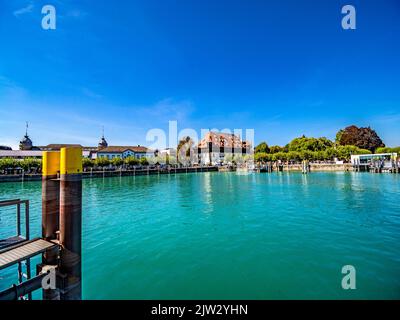 BODENSEE : BLICK ÜBER DEN HAFEN VON KONSTANZ Stockfoto