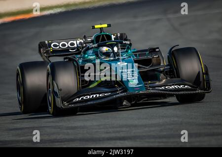 Zandvoort, Niederlande. 02. September 2022. Zandvoort, Holland. 2. September 2022. F1 Weltmeisterschaft, großer Preis der Niederlande. # 5, Sebastian VETTEL, GER, Aston Martin Formel 1 Team, Aston Martin AMR22 Mercedes.- Foto Copyright: Cristiano BARNI/ATP images Credit: SPP Sport Press Photo. /Alamy Live News Stockfoto