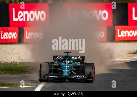 Zandvoort, Niederlande. 02. September 2022. Zandvoort, Holland. 2. September 2022. F1 Weltmeisterschaft, großer Preis der Niederlande. #18, Lance Stroll, Aston Martin.- Photo Copyright: Cristiano BARNI/ATP images Credit: SPP Sport Press Photo. /Alamy Live News Stockfoto