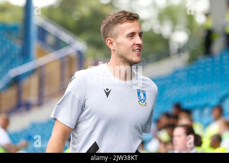 Will Vaulks #4 von Sheffield Wednesday kommt zum Spiel der Sky Bet League 1 Sheffield Wednesday gegen Barsley in Hillsborough, Sheffield, Großbritannien, 3.. September 2022 (Foto von Ben Early/Nachrichtenbilder) Stockfoto