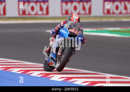 42 Alex Rins Team SUZUKI ECSTAR während des Freien Trainings - Gran Premio di San Marino e della riviera di Rimini 2-3-4 Settembre 2022, Misano Adriatico 2 Stockfoto