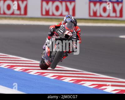 Misano Adriatico, Italien. 02. September 2022. 12 im Freien Training - Gran Premio di San Marino e della riviera di Rimini 2-3-4 Settembre 2022, Misano Adriatico 2 Settembre 2022. Kredit: Unabhängige Fotoagentur/Alamy Live Nachrichten Stockfoto