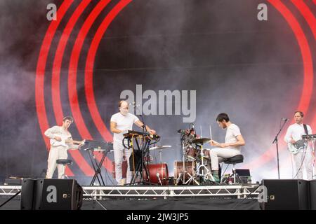 Caribou beim Connect Festival , Royal Highland Centre Edinburgh am 27.. August 2022 Stockfoto