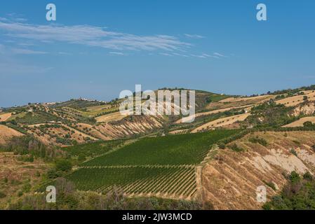 Abruzzen ist eine italienische Region östlich von Rom, zwischen der Adria und dem Apennin. Stockfoto