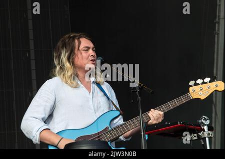 Bombay Bicycle Club tritt am 28.. August 2022 beim Connect Festival im Royal Highland Centre Edinburgh auf Stockfoto