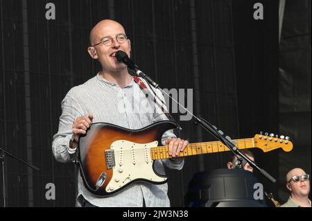 Bombay Bicycle Club tritt am 28.. August 2022 beim Connect Festival im Royal Highland Centre Edinburgh auf Stockfoto