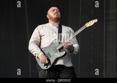 Bombay Bicycle Club tritt am 28.. August 2022 beim Connect Festival im Royal Highland Centre Edinburgh auf Stockfoto