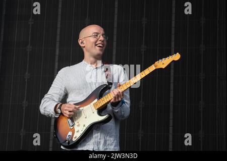 Bombay Bicycle Club tritt am 28.. August 2022 beim Connect Festival im Royal Highland Centre Edinburgh auf Stockfoto