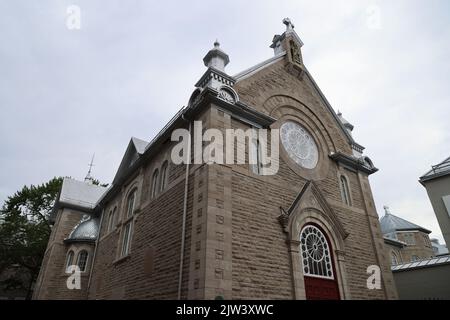 Äußeres Detail der Ursulinenkapelle in Quebec Stockfoto