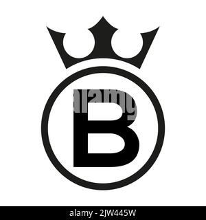 Einfaches rundes Logo, Buchstabe B, Victor. Stock Vektor