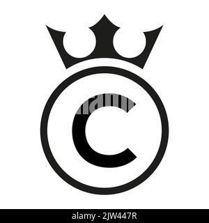 Einfaches rundes Logo, Buchstabe C, Victor. Stock Vektor