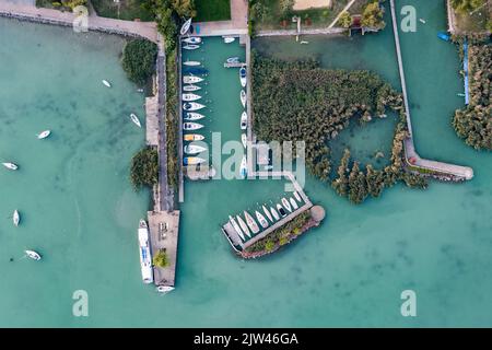 yachthafen in Balatonalmadi, Plattensee Stockfoto