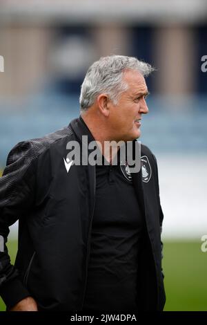 3.. September 2022; Dens Park, Dundee, Schottland: Scottish Championship Football, Dundee versus Queens Park; Queens Park Manager Owen Coyle Credit: Action Plus Sports Images/Alamy Live News Stockfoto