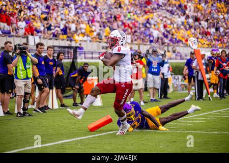 Greenville, NC, USA. 3. Sep, 2022. Das NCAA Fußballspiel im Dowdy-Ficklen Stadium in Greenville, NC. (Scott Kinser/CSM). Kredit: csm/Alamy Live Nachrichten Stockfoto