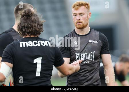 Newcastle, Großbritannien. 29. August 2022. Alex Donaghy von Newcastle Thunder ist vor dem BETFRED Championship-Spiel zwischen Newcastle Thunder und York City Knights im Kingston Park, Newcastle am Samstag, dem 3.. September 2022, abgebildet. (Kredit: Chris Lishman | MI News) Kredit: MI Nachrichten & Sport /Alamy Live News Stockfoto