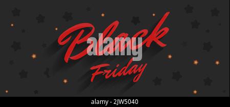 Vektor schwarz freitag Verkauf Layout Hintergrund mit Sternen. Für Art Template Design, Liste, Seite, Mockup Broschüre Stil, Banner, Idee, Abdeckung Stock Vektor