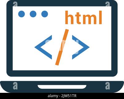 Code, Codierung, HTML-Symbol - Vektor EPS-Datei. Ideal für Printmedien, Web, Stock-Bilder, kommerzielle Nutzung oder jede Art von Design-Projekt. Stock Vektor