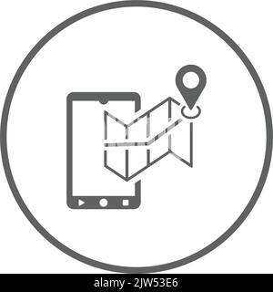 Standort, gps, Locate US, Navigationssymbol – perfekt geeignet für die Gestaltung und Entwicklung von Websites, gedruckten Dateien und Präsentationen, Werbematerialien Stock Vektor