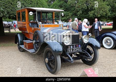 Rolls-Royce Silver Ghost Shooting Brake (1923). Concours of Elegance 2022, Hampton Court Palace, London, Großbritannien, Europa Stockfoto