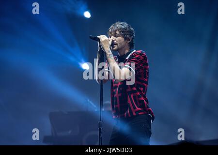 Mailand, Italien. 03. September 2022. Louis Tomlinson tritt beim Milano Summer Festival auf. Kredit: Marco Arici/Alamy Live Nachrichten Stockfoto