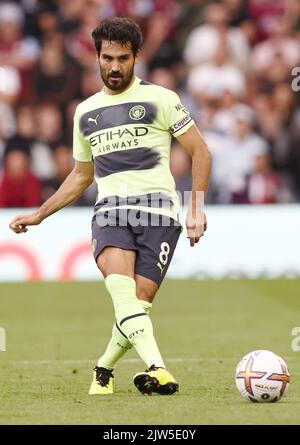 Birmingham, England, 3.. September 2022. Ilkay Gundogan aus Manchester City während des Spiels in der Premier League in Villa Park, Birmingham. Bildnachweis sollte lauten: Darren Staples / Sportimage Stockfoto