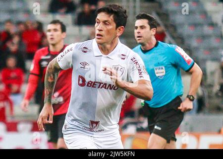 Curitiba, Brasilien. 03. September 2022. PR - Curitiba - 09/03/2022 - BRASILIANISCHER A 2022, ATHLETICO PR X FLUMINENSE - Deutscher Cano Fluminense Spieler bei einem Spiel gegen Athletico-PR im Stadion Arena da Baixada zur brasilianischen Meisterschaft A 2022. Foto: Gabriel Machado/AGIF/Sipa USA Quelle: SIPA USA/Alamy Live News Stockfoto