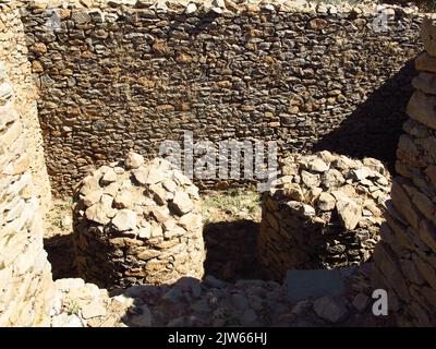 Palastruinen in Axum, Äthiopien Stockfoto