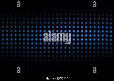 LED-Neon-Bildschirm Hintergrund. Digitaler Bildschirm Computer Monitor Farbe Pixel Textur. Hochwertige Fotos Stockfoto