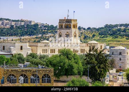 Jerusalem, Israel. 17. April 2021: Ansicht des Rockefeller Archäologischen Museums in Jerusalem. Stockfoto