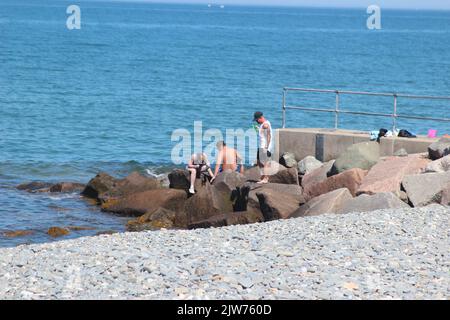 Sommer in Penmaenmawr, Nordwales Stockfoto