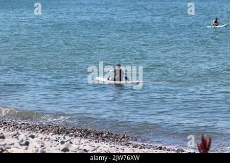 Sommer in Penmaenmawr, Nordwales Stockfoto