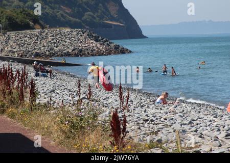 Sommer in Penmaenmawr, Nordwales Stockfoto