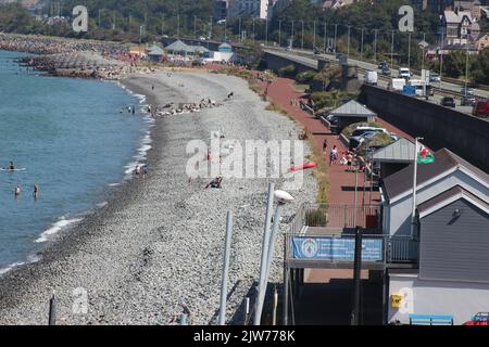 Sommer in Penmaenmawr, Nordwales Stockfoto