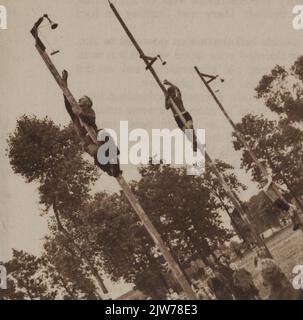Die Karnevalsprozession führt durch die Straßen von Utrecht Stockfoto