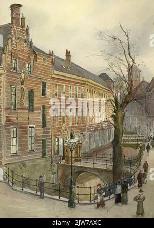 An / H. M. Koningin Wilhelmina der Nederlanden / K. H. Hendrik, Prinz der Niederlande, Herzog van Mecklenburg /, anlässlich / Highsterzelver-Hochzeit am 7. Februar 1901 / Neben einer trendigen Person, Ist respektvoll / von den Schülern der öffentlichen und speziellen Schulen für die Grundschulbildung / in der Gemeinde Utrecht gewidmet. 'Titelseite der Drucksammlung Stockfoto