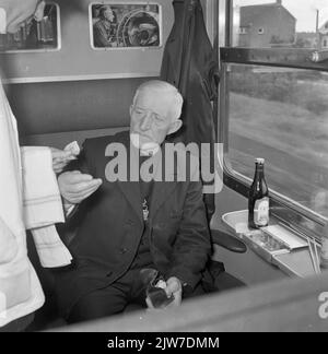 Bild von einigen neuen Sandautos von N.S. Auf dem Gelände der Hauptwerkstatt in Amersfoort. Stockfoto