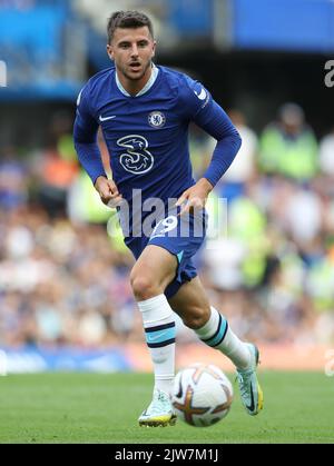 London, England, 3.. September 2022. Mason Mount of Chelsea während des Spiels der Premier League in Stamford Bridge, London. Bildnachweis sollte lauten: Paul Terry / Sportimage Stockfoto