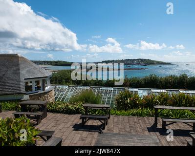 Juliet's Garden, St. Mary's, Isles of Scilly, Cornwall, England, VEREINIGTES KÖNIGREICH. Stockfoto