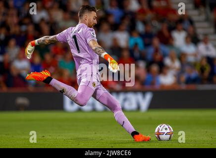 Wolverhampton Wanderers Torwart Jose Sa im Einsatz während des Premier League-Spiels im Vitality Stadium in Bournemouth. Bilddatum: Mittwoch, 31. August 2022. Stockfoto