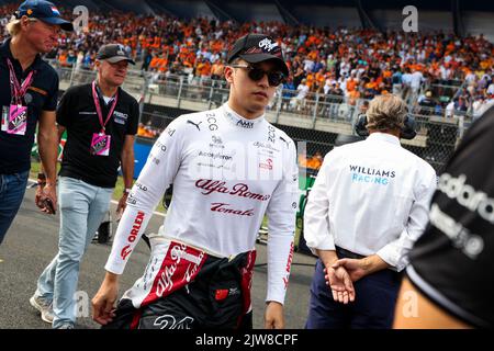 ZHOU Guanyu (Chi), Alfa Romeo F1 Team ORLEN C42, Portrait während der Formel 1 Heineken Dutch Grand Prix 2022, 15. Lauf der FIA Formel 1 Weltmeisterschaft 2022 vom 2. Bis 4. September 2022 auf dem Zandvoort Circuit, in den Niederlanden, Belgien - Foto Florent Gooden / DPPI Stockfoto