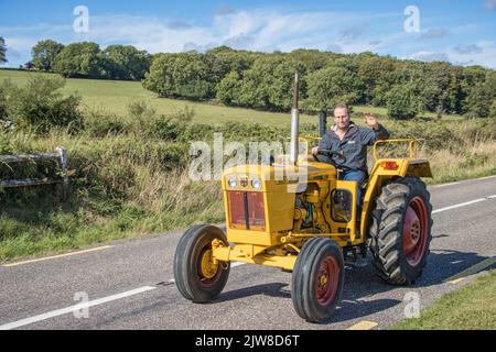 David Brown 885, ungewöhnliches gelbes Modell Stockfoto