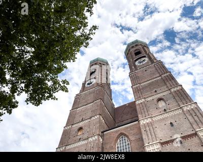 Frauenkirche im Zentrum von München, Deutschland Stockfoto