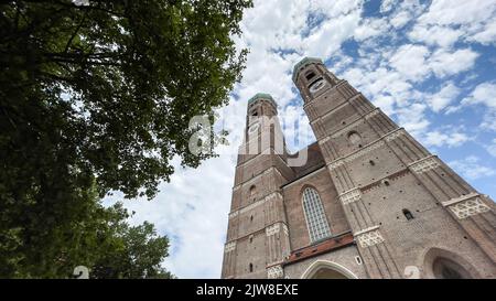 Frauenkirche im Zentrum von München, Deutschland Stockfoto