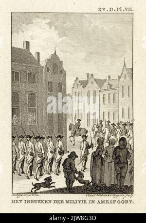 Ansicht des Akademie-Gebäudes (Domplein 29) in Utrecht, vom Dom-Turm aus. Stockfoto