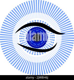 Cyber-Auge Symbol Symbol. vektor-Illustration, Logo Vorlage Design. Stock Vektor